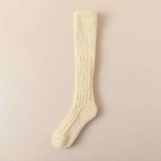 Calcetines para mujer, pantuflas, calcetines de invierno cálidos con forro polar, calcetines acogedores, suaves, gruesos y peludos, calcetines navideños para mujer