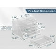 thumbnail image 4 of INTIGE 5-Tier Metal Mesh Desk Organizer with File Holder, Pen Holder and Drawer, White, 4 of 7