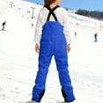 thumbnail image 4 of Huankd Womens Snow Bibs Ski Pants Overalls Insulated Waterproof Snowpants Snow Suits Winter Sports Snowboard Pants Women Blue 2XL, 4 of 7