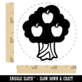 thumbnail image 2 of Apple Tree Fall Autumn Self-Inking Rubber Stamp Ink Stamper - Green Ink - Small 3/4 Inch, 2 of 7