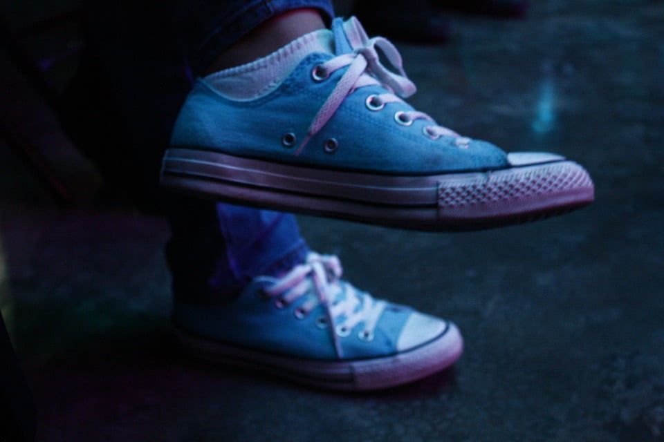 Canvas Print Take It Easy Converse Celeste Tennis Blue Stretched Canvas 10 x 14 - Walmart.com - Walmart.com