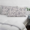 thumbnail image 4 of Haze Blue Leaf Body Pillow Cover, Pillowcase Protectors with Zipper, Breathable Decorative Throw Pillow Case Cover, Retro Farmhouse Plant Floral Branch Pillow Shams for Couch Sofa 24x36Inch, 4 of 8