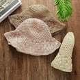 thumbnail image 5 of Floppy Beach Straw Hats for Women Foldable Summer Wide Brim Packable Sun Hat Womens Travel Straw Fedora Hat, 5 of 5