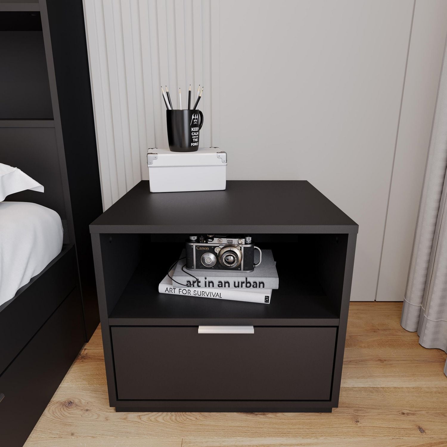Nexera Hunter Nightstand with 1 Drawer