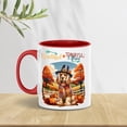 thumbnail image 3 of Thanksgiving Cocker Spaniel Pilgrim Grateful, Thankful, Blessed Fall Welcome 11oz Accent Two-tone Mug Cockers Dog Lover Gifts Coffee Tea Cup - 00021, 3 of 5