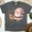 Dark Heather, variant on Merry Christmas T-Shirt | Cute Santa & Reindeer Holiday Graphic Tee, White, Size S