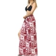thumbnail image 2 of HAPPY BAY Women's Tie up Beach Sarong Long Pareo Wrap Skirt One Size Red_Q228, 2 of 4