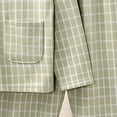 thumbnail image 3 of Cethrio Girls Button Down Pajama Sets, Fall Long Sleeve 2 Piece Casual Kids' Sleepwear Green Size 5-6T, 3 of 4