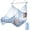 Ice Blue-240x80cm, variant on Hammock Chair Handmade Hangington Rope Woven Seat Soft-spun Large Stretch Swing Collapsible Strong Metal Spreader Bar Elegantramefort Indoor Outdoor Garden