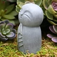 thumbnail image 3 of SPRING PARK Little Jizo Buddha Sculpture Sandstone Adorable Buddha Statuettes Lovely, 3 of 6