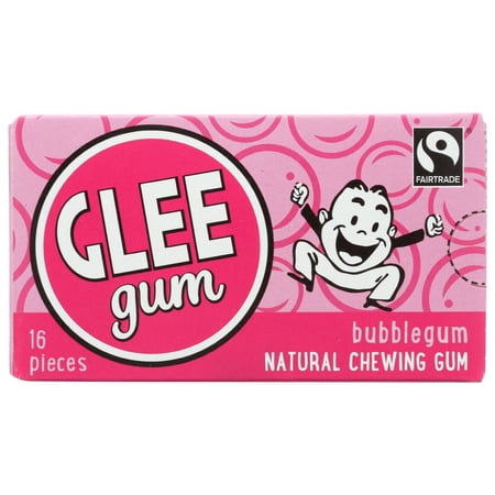 Glee Chewing Gum Bubblegum, 16 Pieces
