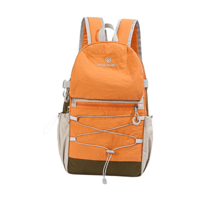 Mochila senderismo y ciclismo para exteriores, ideal para correr, hacer senderismo y practicar ciclismo al libre. Naranja