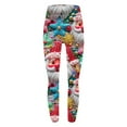 thumbnail image 5 of ClodeEU Women's Christmas Printed Leggings,High Waisted Shiny Leggings Pant,Trendy Legging Multicolor 09,Womens Plus S, 5 of 5