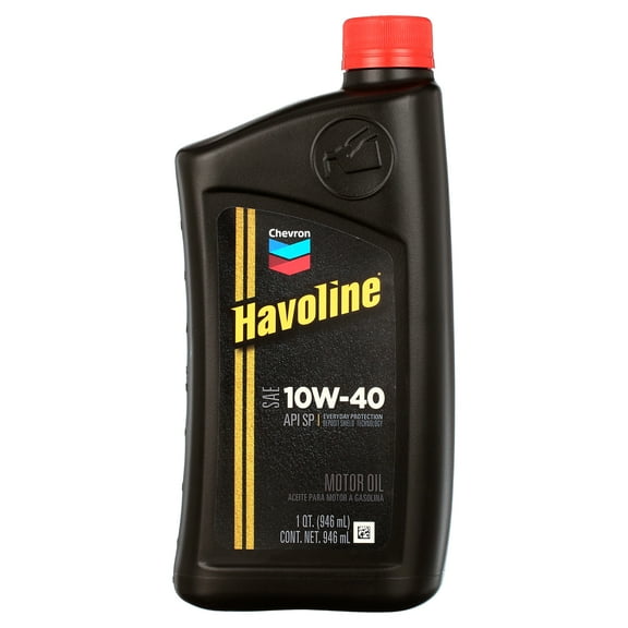 Chevron Havoline Conventional Motor Oil 10W-40, 1 Quart Bottle