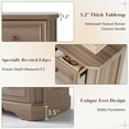 thumbnail image 2 of VANACC Farmhouse 54" Wide 7 Drawers Dresser for Bedroom, Wood Rustic Chest of Drawers, Closet, Hallway, Grey Walnut, 2 of 6