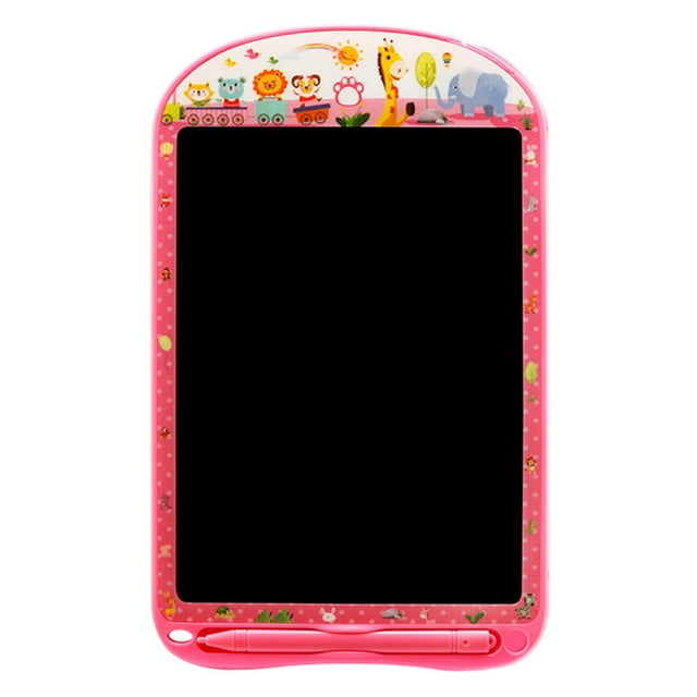 1 Set 10 Inch LCD Drawing Tablet One-click Delete No Blue Light Kids Toddlers Electronic Doodling Writing Board for Gift