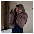 thumbnail image 5 of Luxury Japanese Cotton Waffle Bath Towel | Plush, Absorbent, and Quick Dry | Storage Bag Included (Dark Cocoa, 67" x 34"), 5 of 6