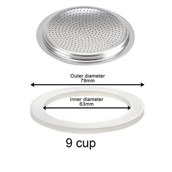 1 Set Coffee Gasket Seal For Coffee Espresso Moka Stove Pot Top Silicone Rubber Rubber Seal Espresso Makers Coffee Parts New
