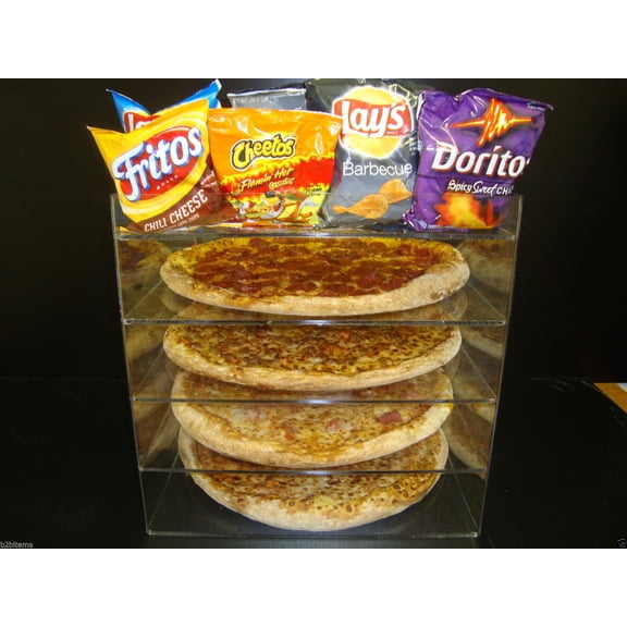 Displays2buy. 14" Pizza Showcase Retail Store Acrylic Display Cases