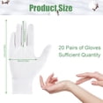 thumbnail image 2 of Bocaoying 40 Pcs White Cotton Gloves for Dry Hands Sleeping, Eczema Moisturizing Gloves for Men and Women, Washable Premium Cotton Gloves for Coin Jewelry Silver Inspection (XL Size), 2 of 7