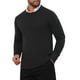 thumbnail image 4 of SUDADERA DE PULLOVER DE PUNTO SUAVE DE MANGA LARGA Y CUELLO REDONDO CLÁSICO PARA HOMBRE EN COLOR NEGRO, 4 of 6