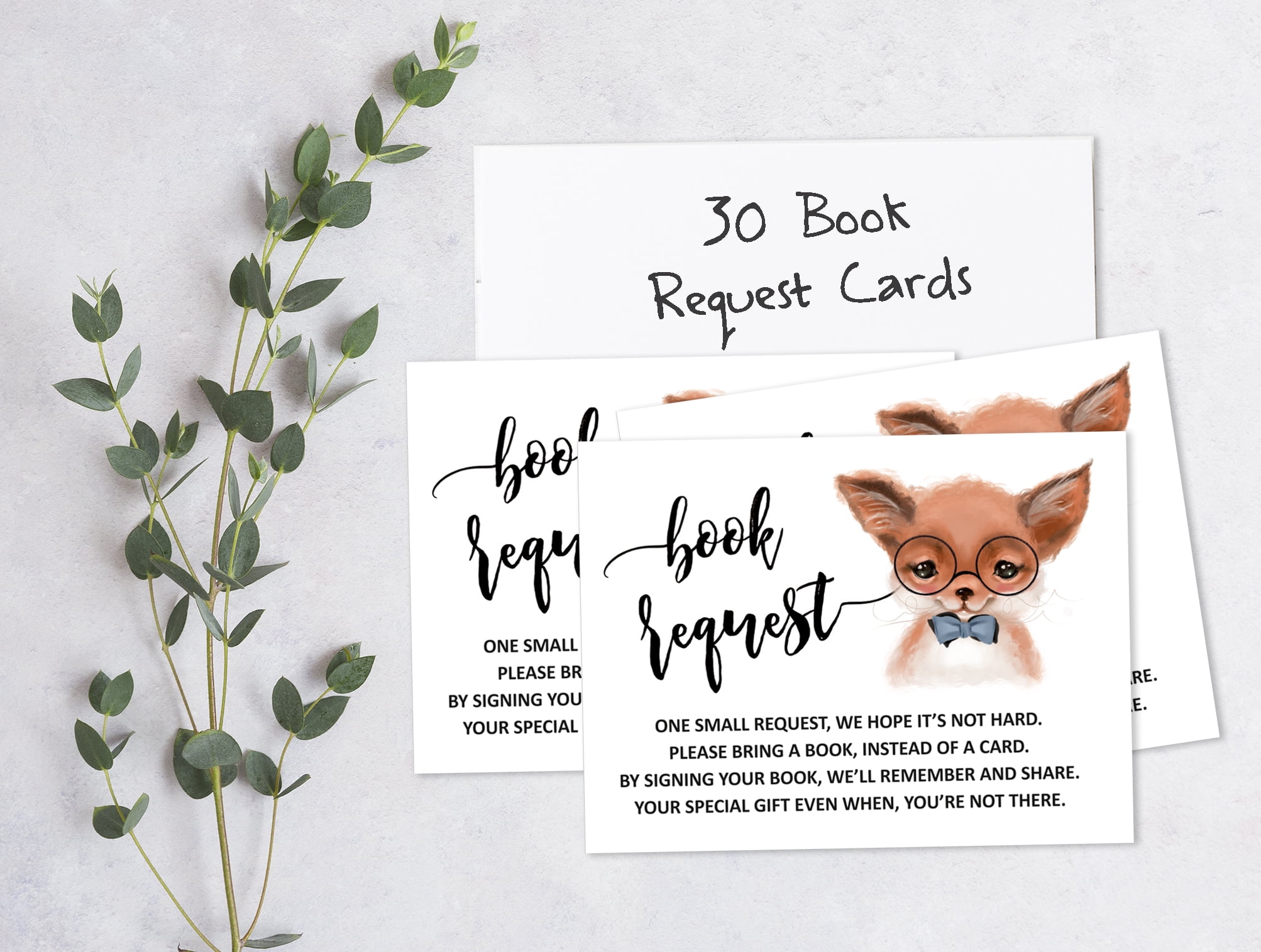 Inkdotpot 30Fox Jungle Animals Baby Shower Book Request Cards Bring A Book Instead Of A Card Baby Shower Invitations Inserts Games