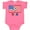 Hot Pink, variant on Inktastic USA Soccer Boys or Girls Baby Bodysuit