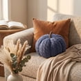 thumbnail image 6 of Pumpkin Throw Pillow, Soft Decorative Plush Pumpkin Cushion, Fall Autumn Seasonal Home Decor for Living Room Couch Sofa Bedroom, Orange, 6 of 6