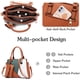thumbnail image 4 of uds. Bolso de mano usado para mujer, bolsos de hombro, bolso de hombro, bolso de hombro de cuero PU, resistente al agua para ir de compras, fiesta, viaje, 2 uds., conjunto gris ACTIVE  Biensenido a ACTIVE, 4 of 5