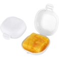 thumbnail image 2 of Estuche de viaje para jabón, paquete de 2, contenedor de jabón portátil de viaje, estuche pequeño, bandeja hermética para jabón para ducha, baño, viajes al aire libre (blanco), 2 of 4