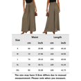 thumbnail image 2 of Women Oversized Pants Solid Color Ladies Casual Pants Boho Style Vacation Outfit, 2 of 6