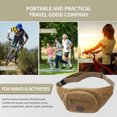 thumbnail image 5 of Cartera de lona, bolso deportivo multifuncional a la cintura, 5 of 5