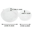 thumbnail image 2 of ACDANC 2Pcs Microwave Cover for Food,Microwave Splatter Proof Plate Guard,Clear Microwave Splatter Cover with Steam Vent,Refrigerator Microwave Oil Resistant Lid Crisper Lid Bowl Lid, 2 of 7