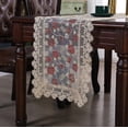 thumbnail image 2 of Embroidered Lace Table Runner, Doilies for Furniture, Tea Coffee Dining Table Runner Doilies Wedding Party Table Decoration, 2 of 7