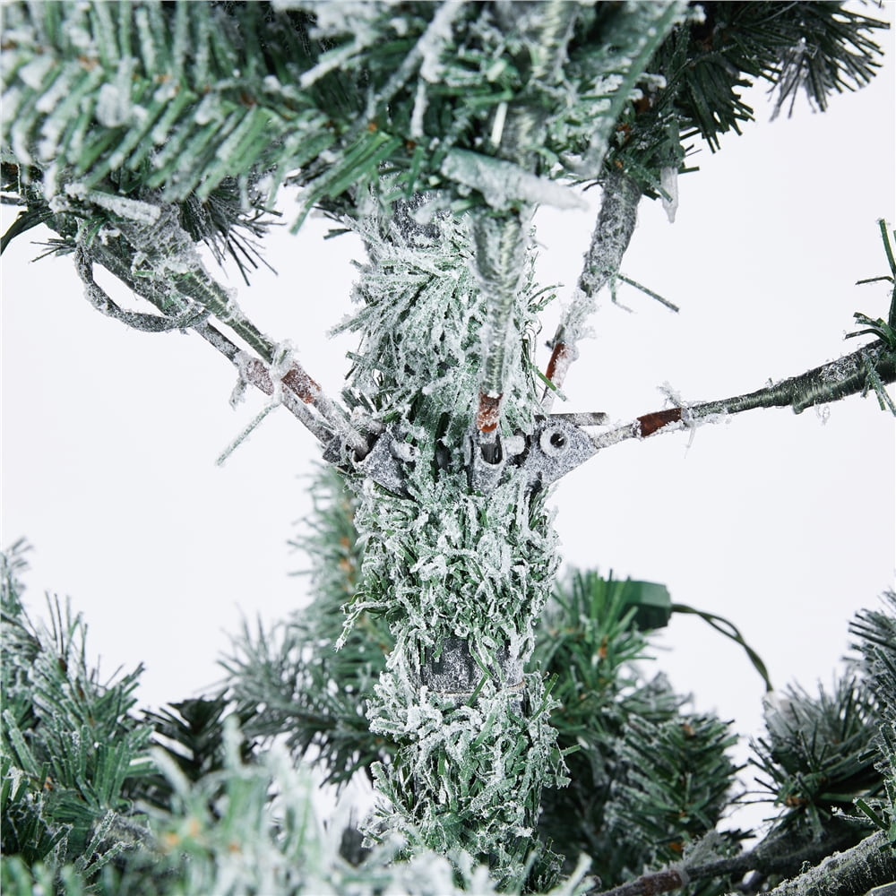 Easyfashion 6 Ft Artificial Christmas Tree Holiday Decoration Prelit