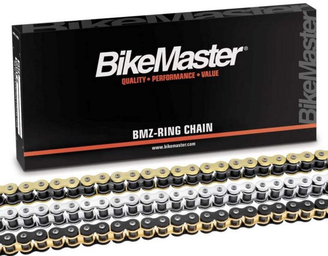 BikeMaster Motorcycle 530 BMZR Series Chain Black/Chrome 150 530BMZR-150/BC