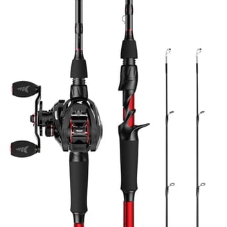 best poles for freshwater fishing Sougayilang Reel Rod Combos Fishing with Baitcasting Reel Travel Freshwater-1.8M/5.9FT with Right Handed Fishing Reel : Sports & Outdoors series:Savage_Gear Three technique Size:20#/300yds Best types of bass