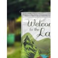 thumbnail image 2 of Printtoo White Welcome To The Lake Outdoor 12.5x18 Inches Double SidedFlagsDouble Sided CampFlagCampsiteFlagPersonalized Camping Flags, 2 of 4