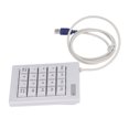 thumbnail image 4 of Teclado numérico de 20 teclas con interruptor de acción lineal de 5 V CC, teclado numérico mecánico con cable USB y alfombrilla antideslizante para computadoras portátiles y de escritorio, 4 of 5