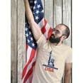 thumbnail image 2 of Independence Statue Of Liberty T-Shirt Men -Image by Shutterstock, Male Large, 2 of 4