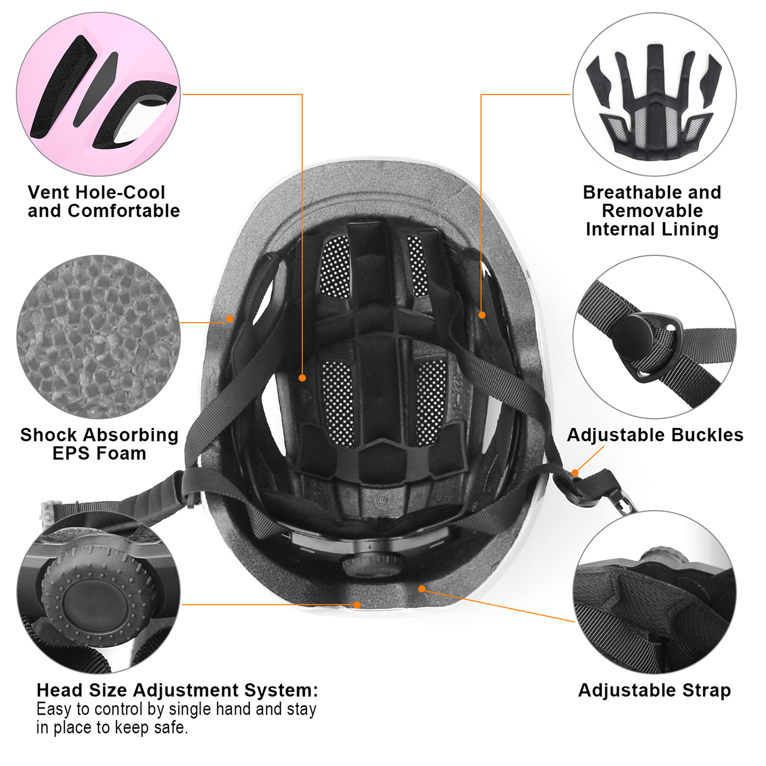 KORIMEFA Toddler Helmet, Ages 1+, Multi-Sport photo 7