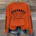 thumbnail image 1 of IMENGL Chandail à Col Rond à Manches Longues avec Lettrage « Grand-Maman » de Football, Orange G, Taille M-3TG, 1 of 4