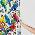 thumbnail image 3 of Orinice Rustic Bird Shower Curtain Set, Colorful Tropical Jungle Parrot Fabric Shower Curtain Bathroom Decoration with Hook Waterproof Washable 60x72, 3 of 7