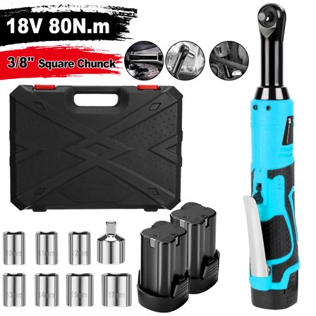 IMeshbean 12V Cordless Electric Ratchet Wrench Set - 3/8 & 1/4 Drive, 2 Batteries