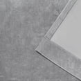 thumbnail image 4 of PinesC Rideaux Velours Lourd Filtrant la Lumière Panneau de Rideau à Œillets, 54"x84 Pouces, Argent, 4 of 5