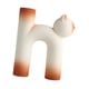 thumbnail image 3 of Jarrón de cerámica con forma de gato, florero, artesanía, adorno de mesa, jarrón decorativo de gatito Marrón claro, 3 of 9
