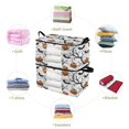 thumbnail image 4 of Foldable Clothes Storage Bags Clothes Organizer Bin with Clear Windows for Clothes Bedding Halloween Decorations Pumpkins and Branches, 4 of 6