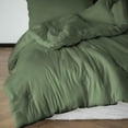 thumbnail image 2 of DNG Creations Moss Colour 5 Piece Point Botton Comforter Solid All-Season 550 GSM 100% Egyptian Cotton, 800 Threads Count - California King - Size, 2 of 7