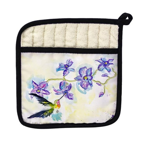 Betsy Drake PT944 Hummingbird & Clematis Pot Holder
