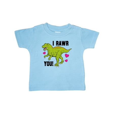 

Inktastic I Rawr You Tyrannosaurs with Hearts Gift Baby Boy or Baby Girl T-Shirt